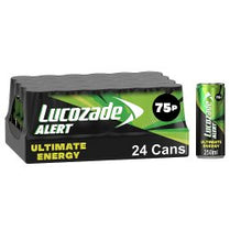 Lucozade Alert Ultimate Energy PMP 75p (250ml x24)